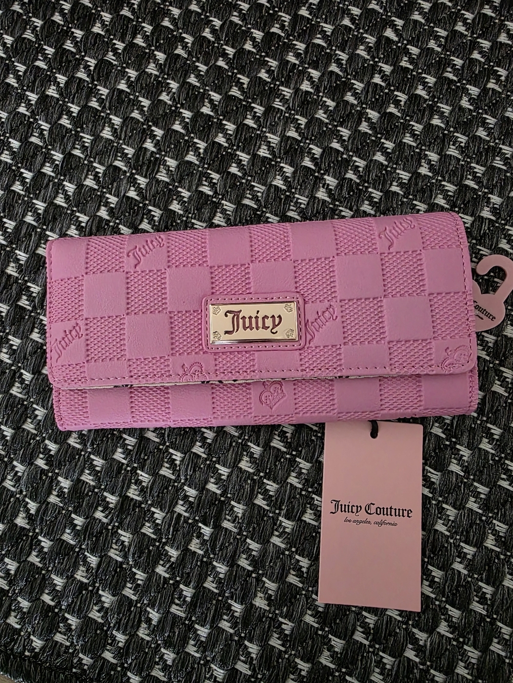 NWT Juicy Couture Miss Independent Single Gusset Flap Clutch Wallet